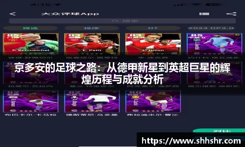 京多安的足球之路：从德甲新星到英超巨星的辉煌历程与成就分析